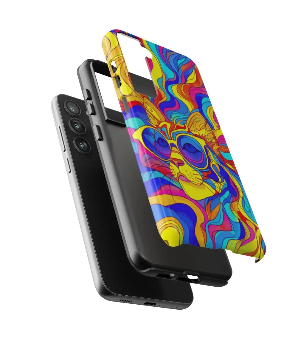 Ms. Elegant Cat: Colorful Art Phone Case