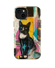 Black Cat II: Colorful Art Phone Case