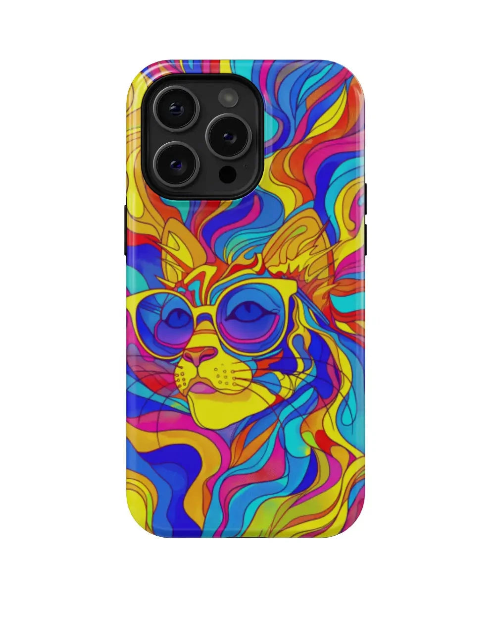 Ms. Elegant Cat: Colorful Art Phone Case