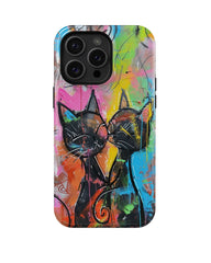 Kiss Me: Colorful Cat Phone Case