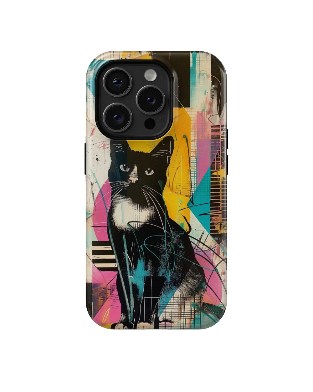 Black Cat II: Colorful Art Phone Case