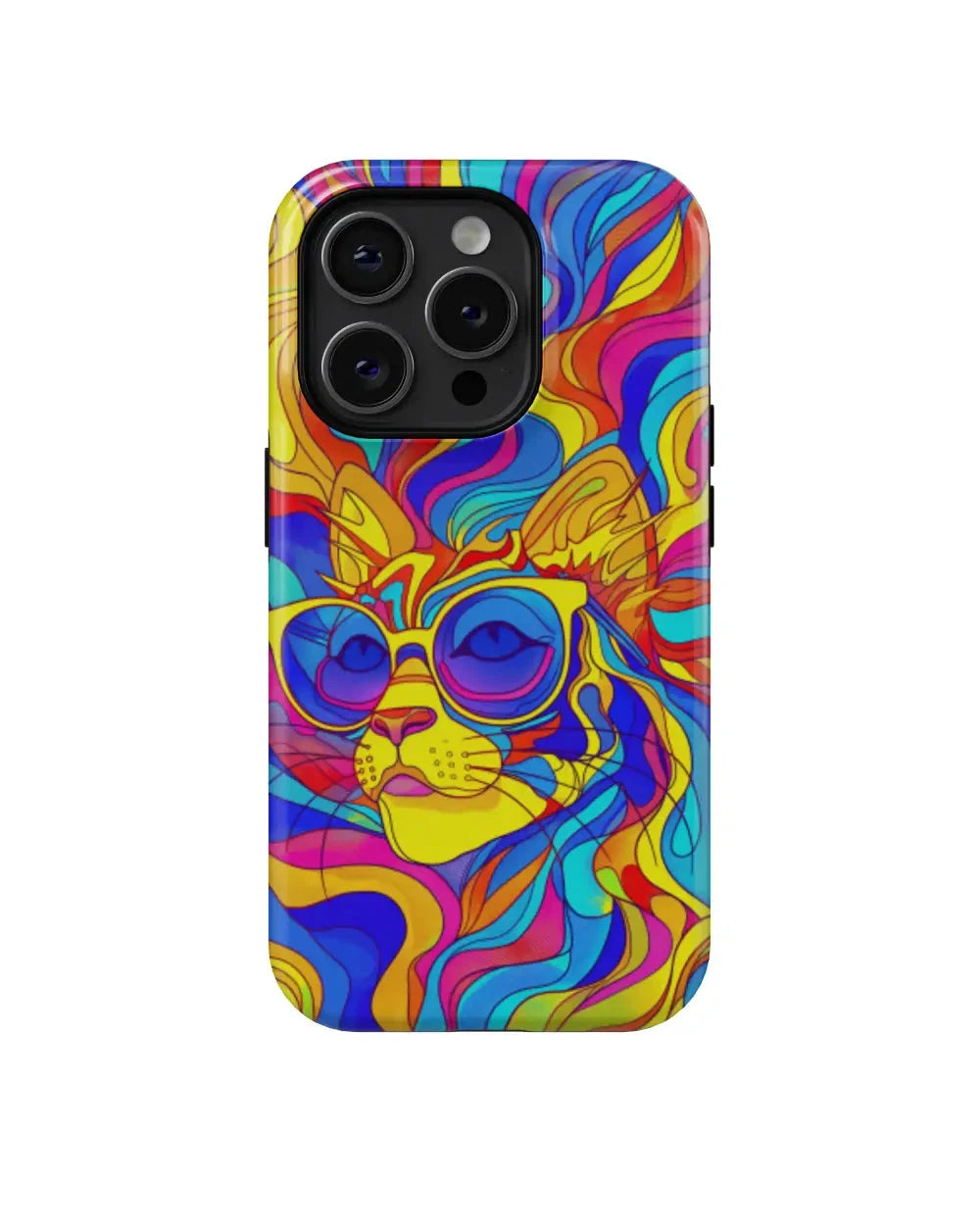 Ms. Elegant Cat: Colorful Art Phone Case