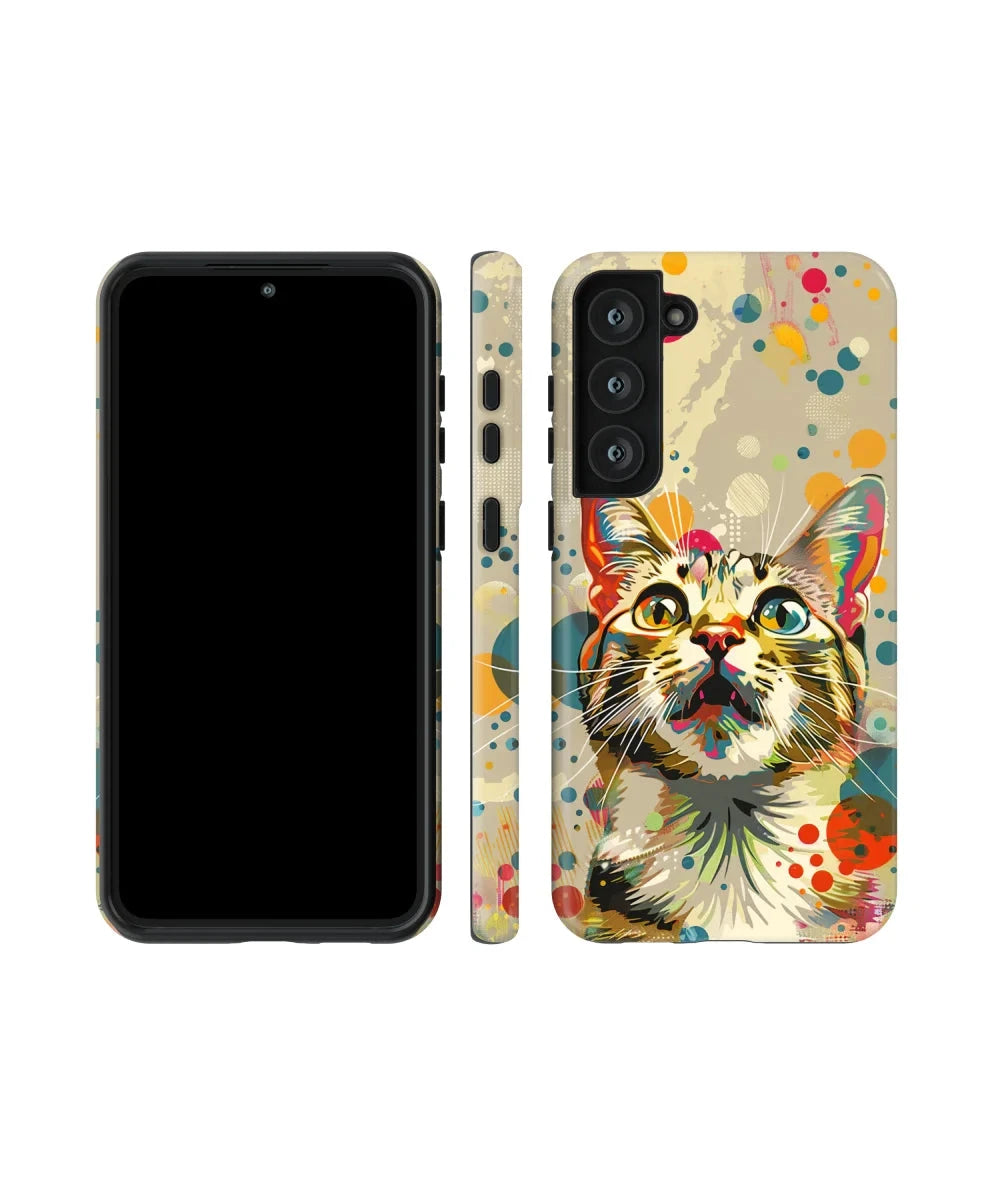 Pop Art Cat: Colorful Phone Case