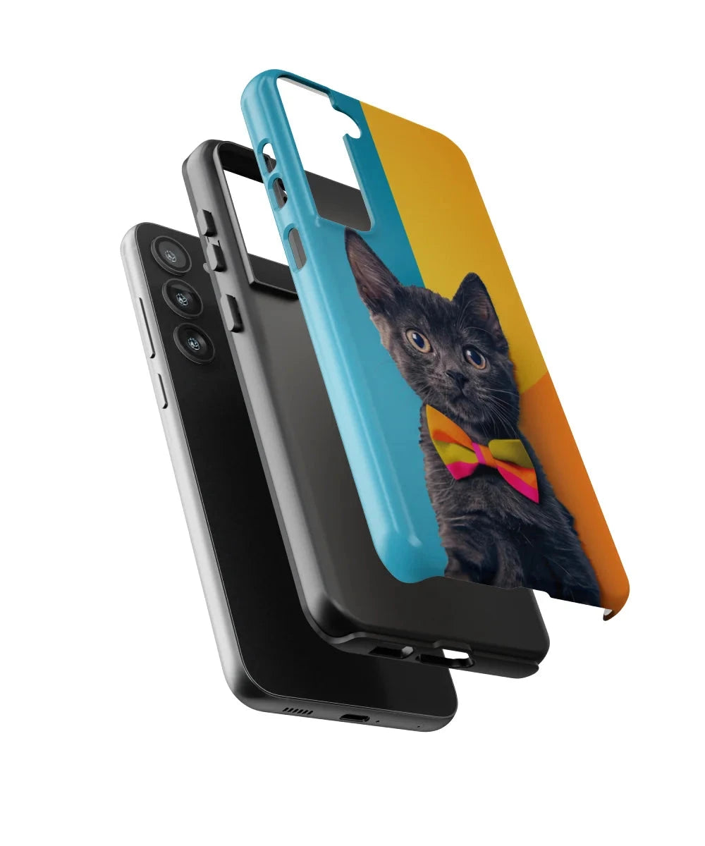 Black Kitten: Colorful Cat Phone Case