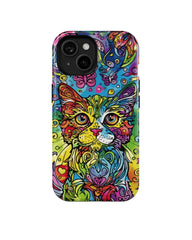 Abstract Meow: Colorful Art Phone Case