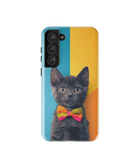 Black Kitten: Colorful Cat Phone CaseBlack Kitten: Colorful Cat Galaxy Case