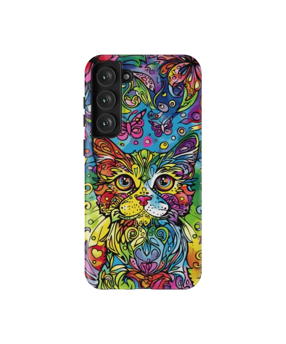 Abstract Meow: Colorful Art Phone Case