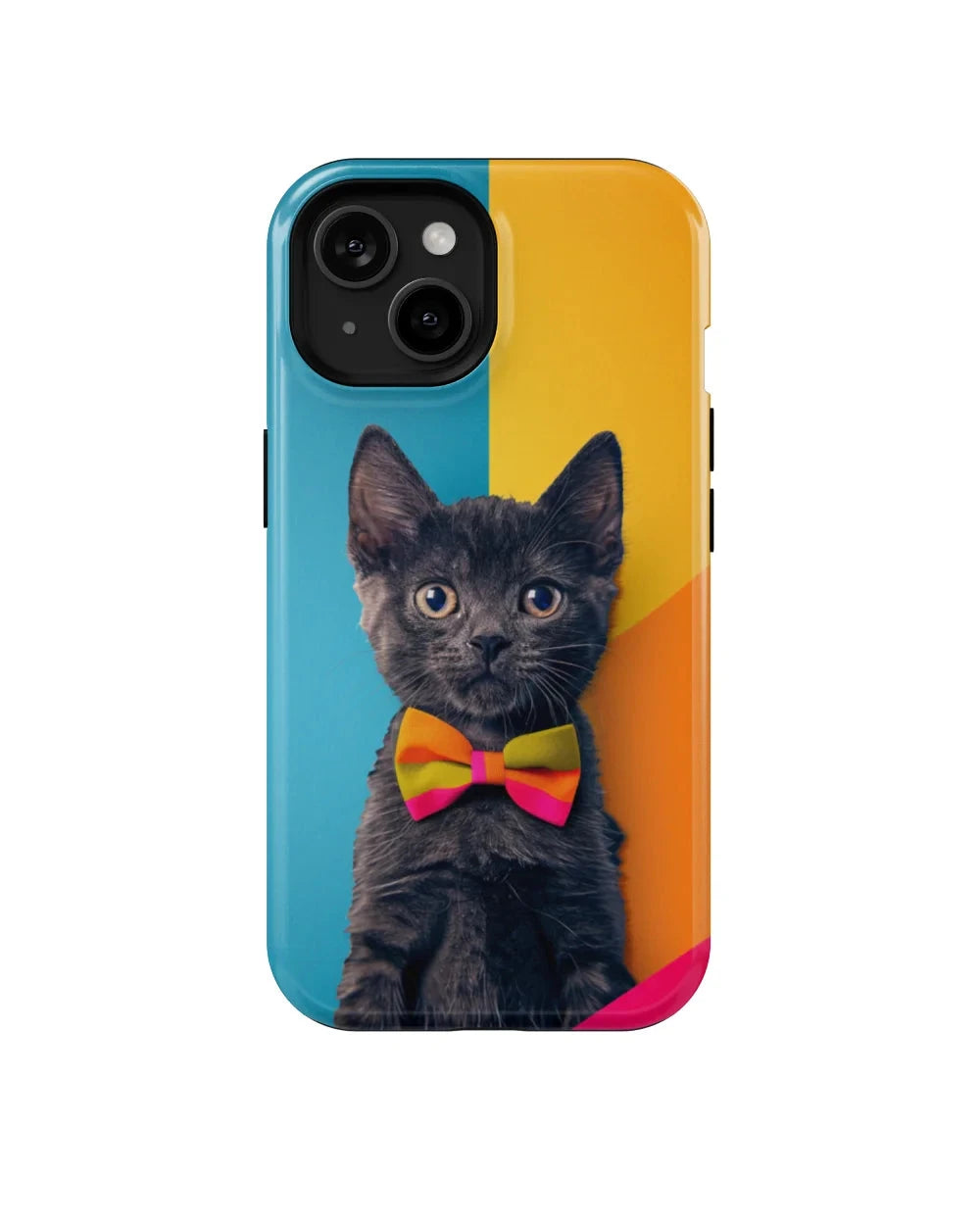 Black Kitten: Colorful Cat Phone Case