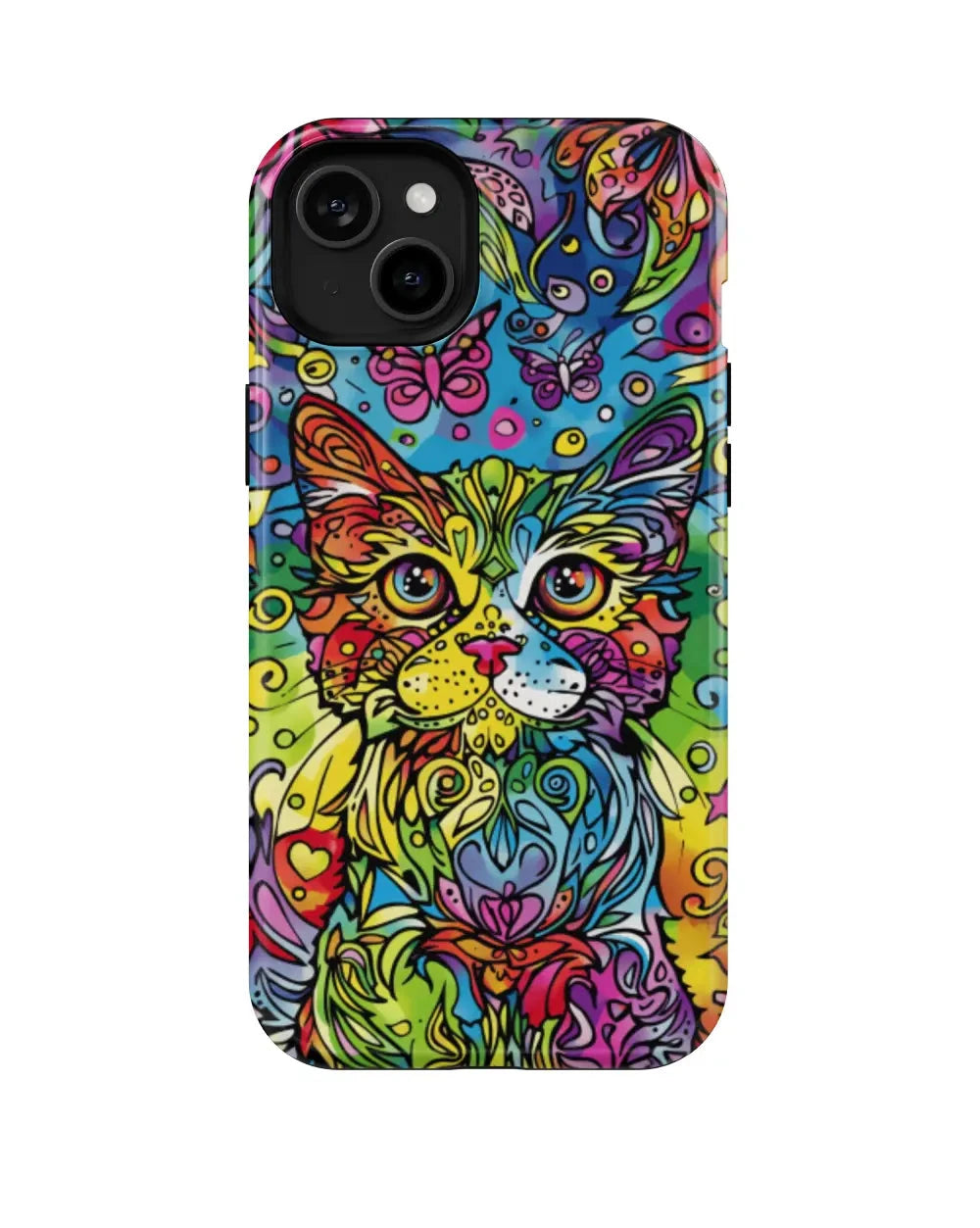 Abstract Meow: Colorful Art Phone Case