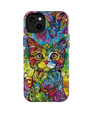 Abstract Meow: Colorful Art Phone Case