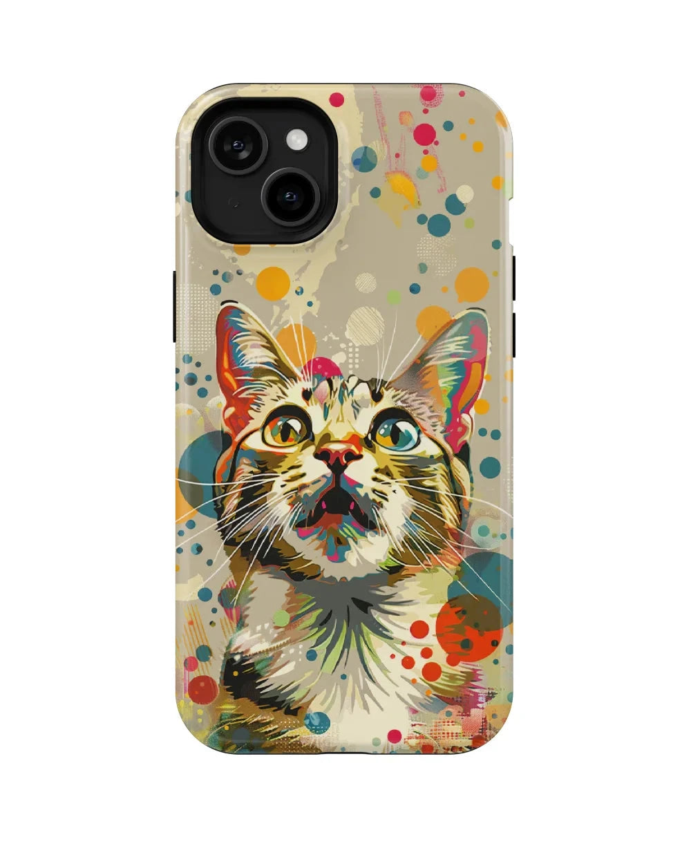 Pop Art Cat: Colorful Phone Case