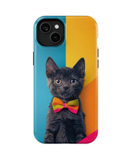 Black Kitten: Colorful Cat Phone Case