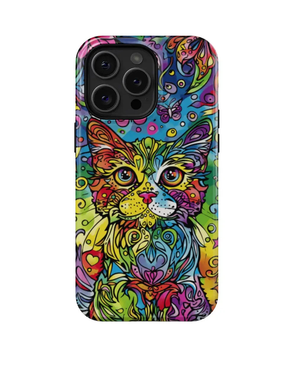 Abstract Meow: Colorful Art Phone Case