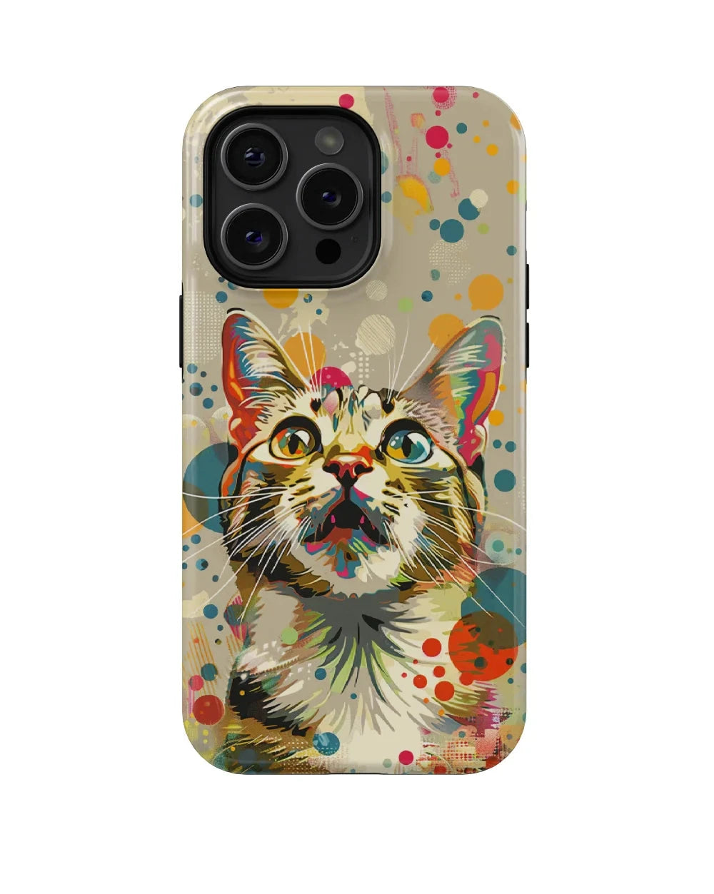 Pop Art Cat: Colorful Phone Case