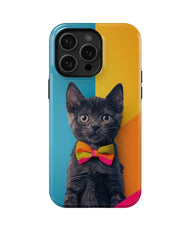 Black Kitten: Colorful Cat Phone Case