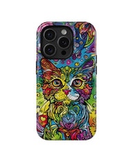 Abstract Meow: Colorful Art Phone Case