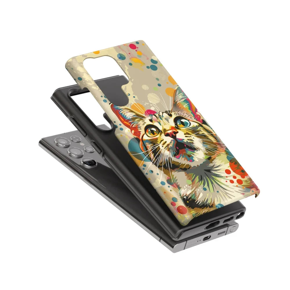 Pop Art Cat: Colorful Phone Case