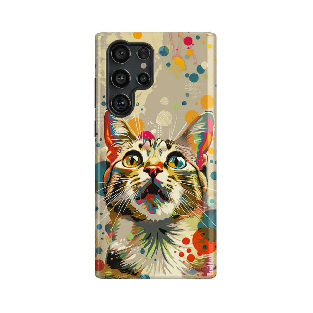 Pop Art Cat: Colorful Phone Case