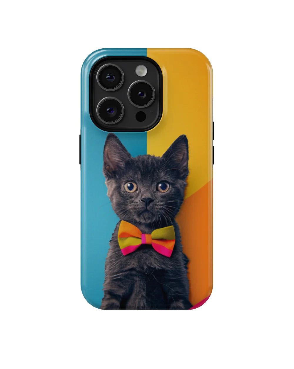 Black Kitten: Colorful Cat Phone Case