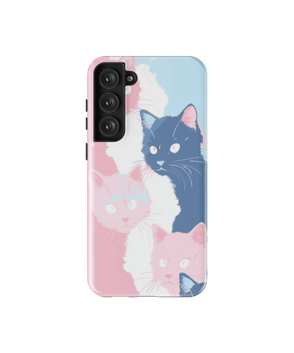 Pigment Mixing: Colorful Cat Galaxy Case