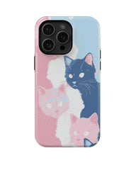 Pigment Mixing: Colorful Cat Phone Case