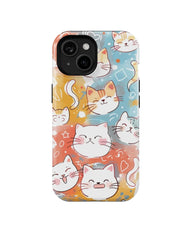 Happy Stickers: Colorful Cat Phone Case