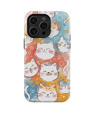 Happy Stickers: Colorful Cat Phone Case