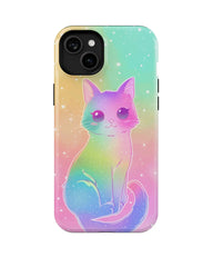 Glitter Gradient: Colorful Cat Phone Case