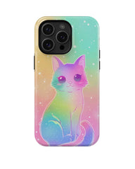 Glitter Gradient: Colorful Cat Phone Case