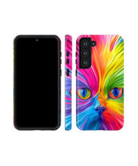 3D Rainbow Cat: Colorful Art Phone Case