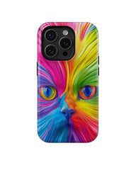 3D Rainbow Cat: Colorful Art Phone Case