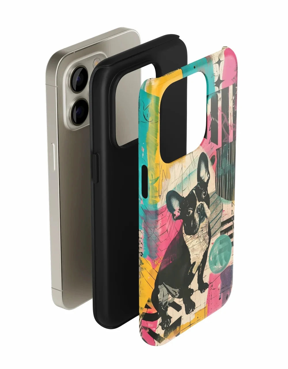 Bulldog: Colorful Dog Phone Case