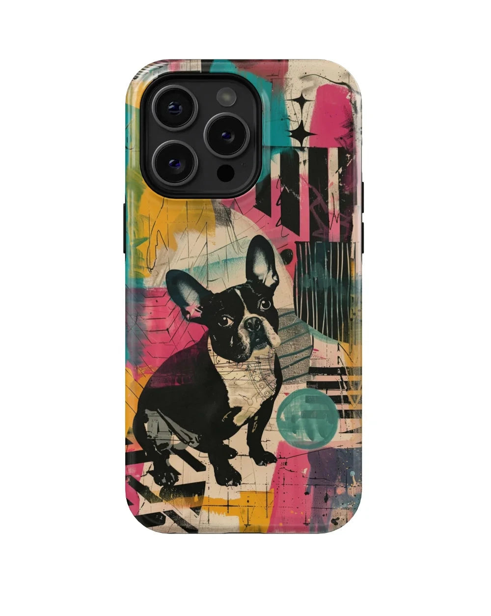 Bulldog: Colorful Dog Phone Case