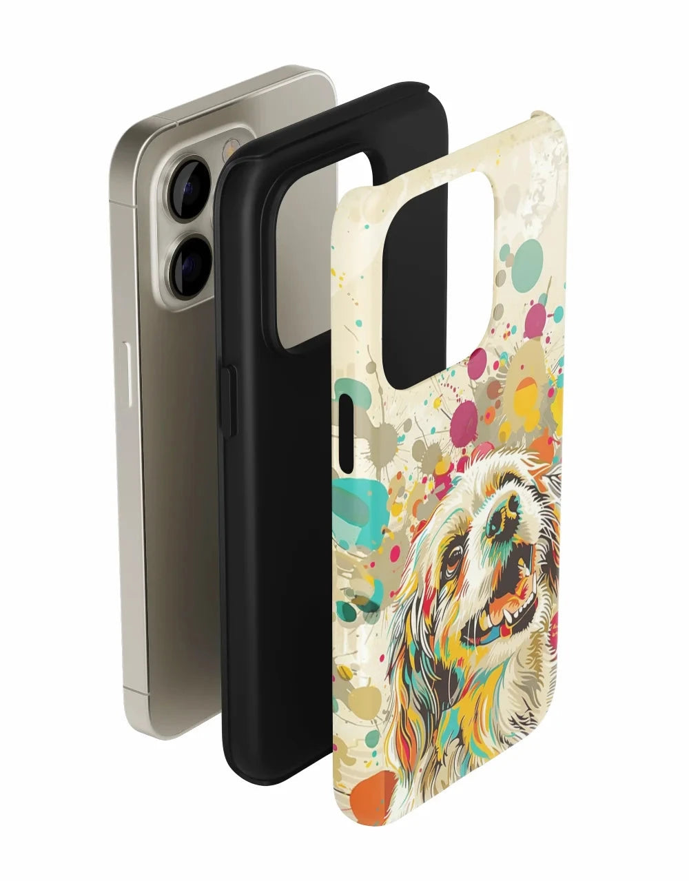 Pop Art Dog: Colorful Phone Case