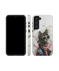 Glitch Art Ⅰ: Cool Cat Phone Case