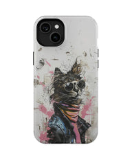 Glitch Art Ⅰ: Cool Cat Phone Case