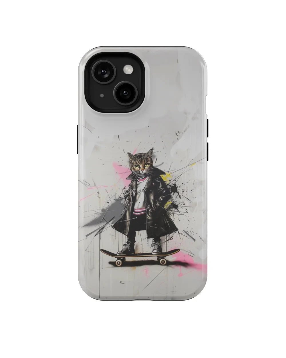 Glitch Art II: Cool Cat Phone Case