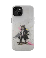 Glitch Art II: Cool Cat Phone Case