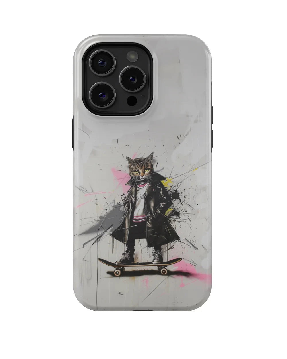 Glitch Art II: Cool Cat Phone Case