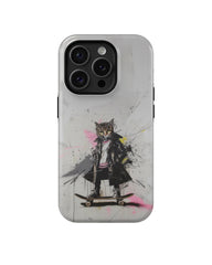 Glitch Art II: Cool Cat Phone Case