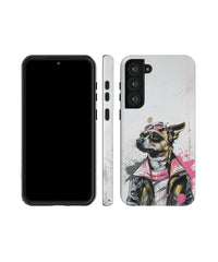 Glitch Art III: Cool Dog Phone Case