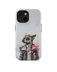 Glitch Art III: Cool Dog Phone Case