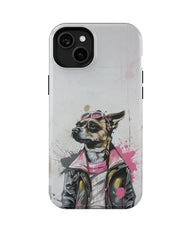 Glitch Art III: Cool Dog Phone Case