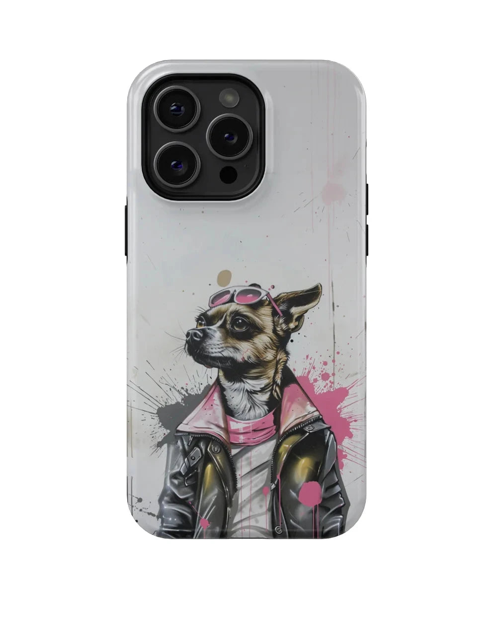 Glitch Art III: Cool Dog Phone Case