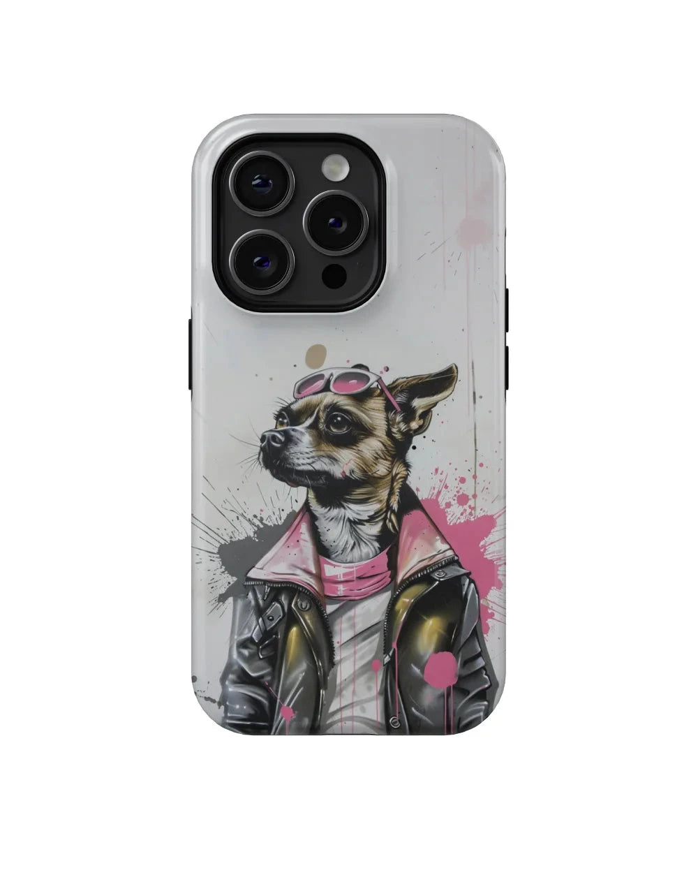 Glitch Art III: Cool Dog Phone Case