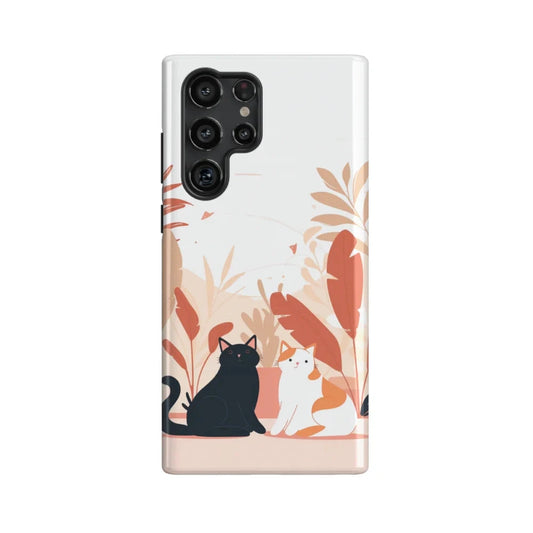 Two kittens in the woods: Funny Cat Phone Case