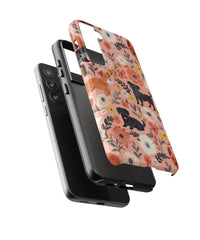 Floral Art Ⅱ: Flower and Dog Series Phone Case