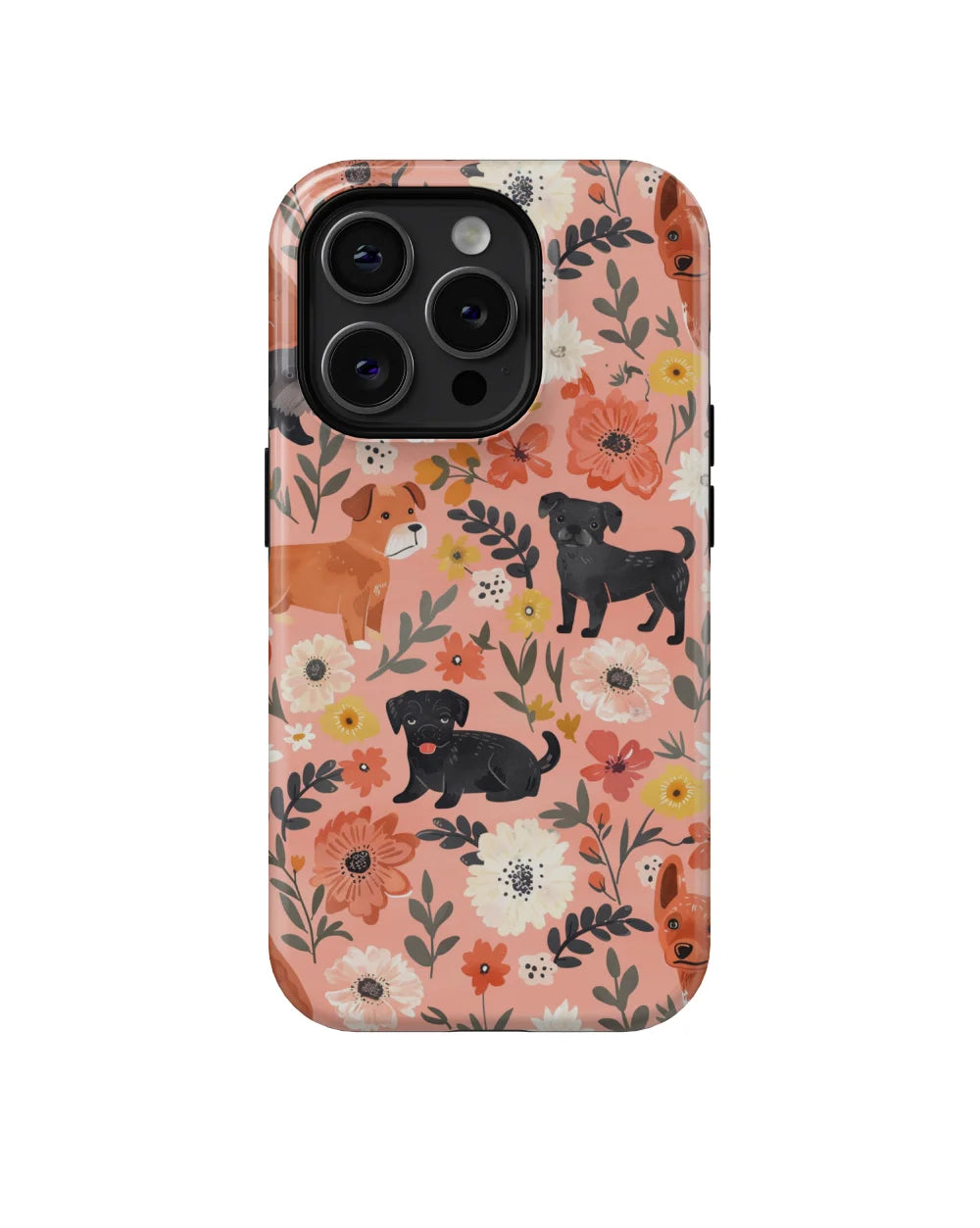 Floral Art Ⅱ: Flower and Dog Series Phone CaseFloral Art Ⅱ: Flower and Dog Series Phone Case