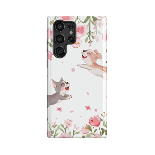 Doggy Paradise: Flower and Dog Series Phone Case