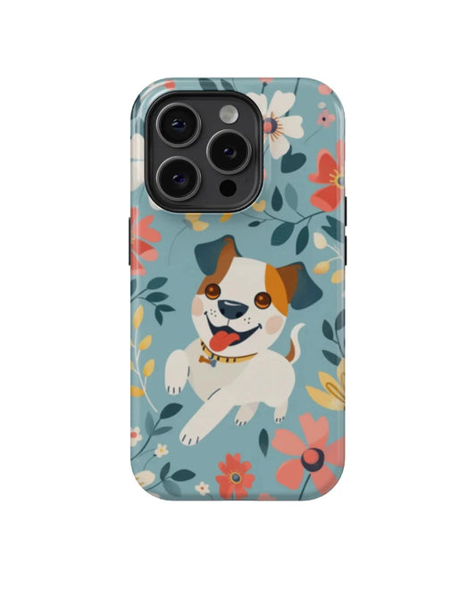 Bulldog: Flower and Dog Series Phone Case